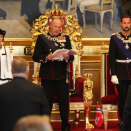 3. oktober: Kronprins Haakon er til stede under den høytidelige åpningen av det 156. Storting (Foto: Holm Morten / Scanpix)